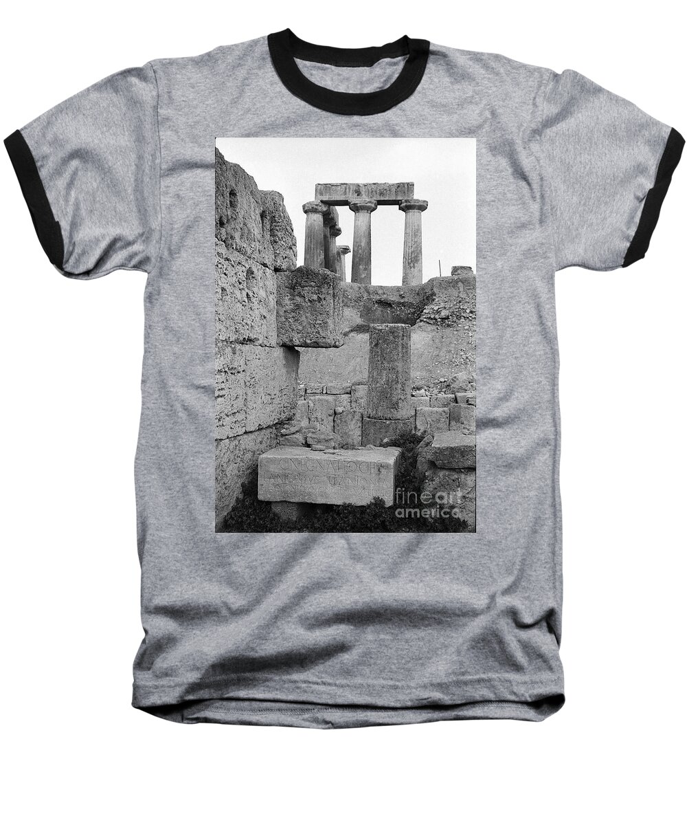 Greece Baseball T-Shirt featuring the photograph Greek stone by Steven Macanka
