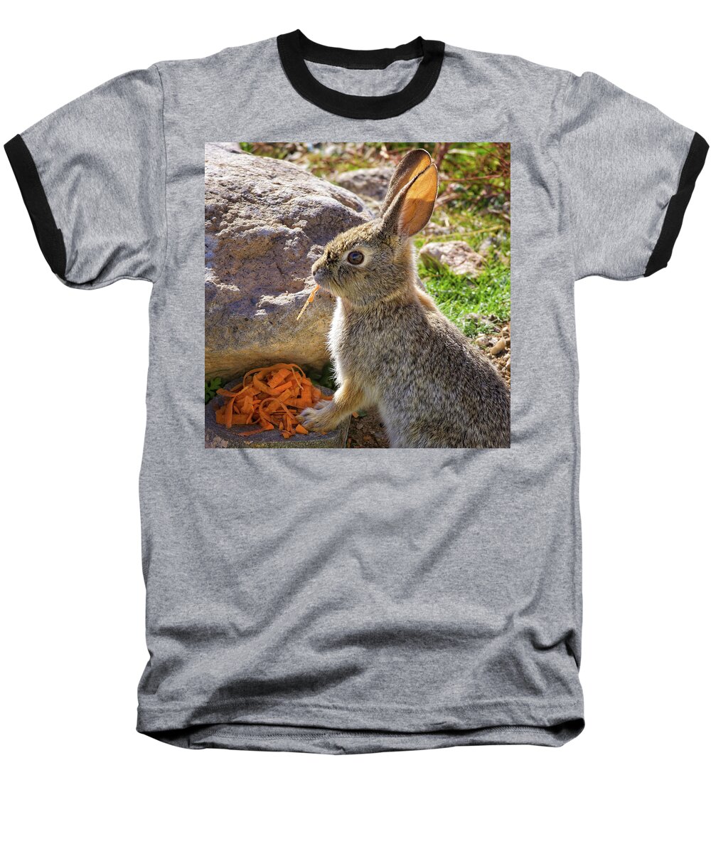 Healthy Lunch Baseball T-Shirt featuring the photograph Healthy lunch for vegans and rabbits by Tatiana Travelways