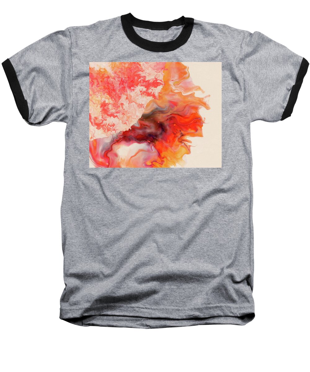 Hibiscus Baseball T-Shirt featuring the painting Hibiscus by Deborah Boyd