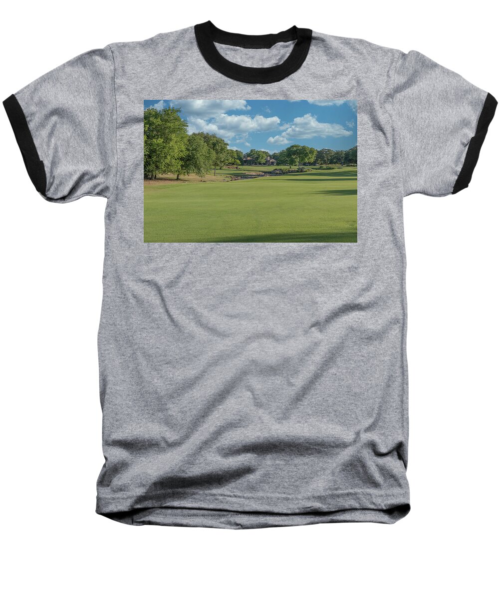 Cimarron Hills Baseball T-Shirt featuring the photograph Hole #18 by John Johnson