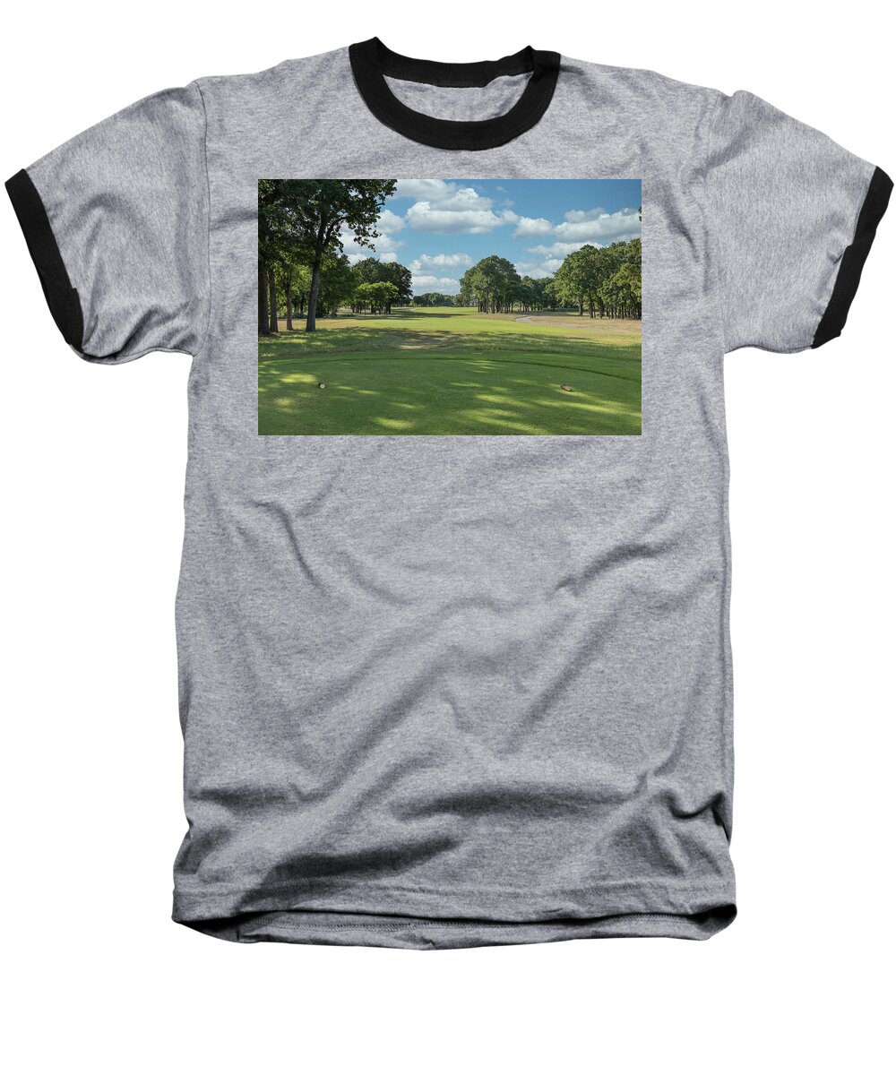 Cimarron Hills Baseball T-Shirt featuring the photograph Hole #4 by John Johnson