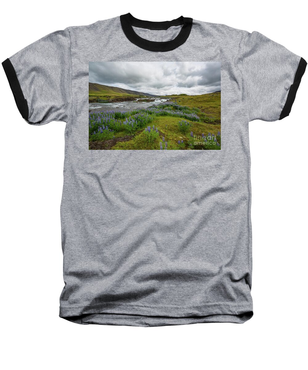 Nature Baseball T-Shirt featuring the photograph Icelandic Spring by Eva Lechner