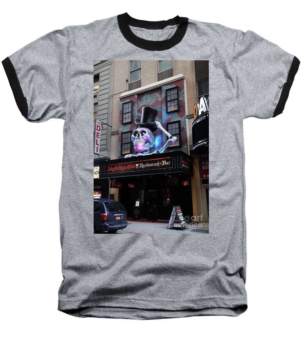 Jeckyll And Hyde Baseball T-Shirt featuring the photograph Jeckyll and Hyde Pub by Steven Spak