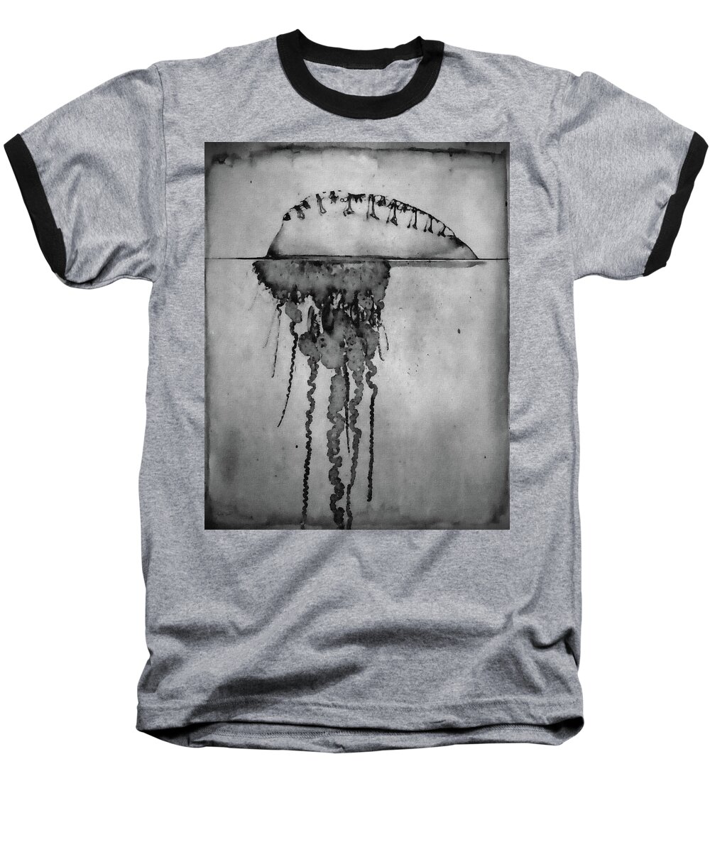 Alien Baseball T-Shirt featuring the photograph Jellyfish Our Oceans by Andrea Kollo