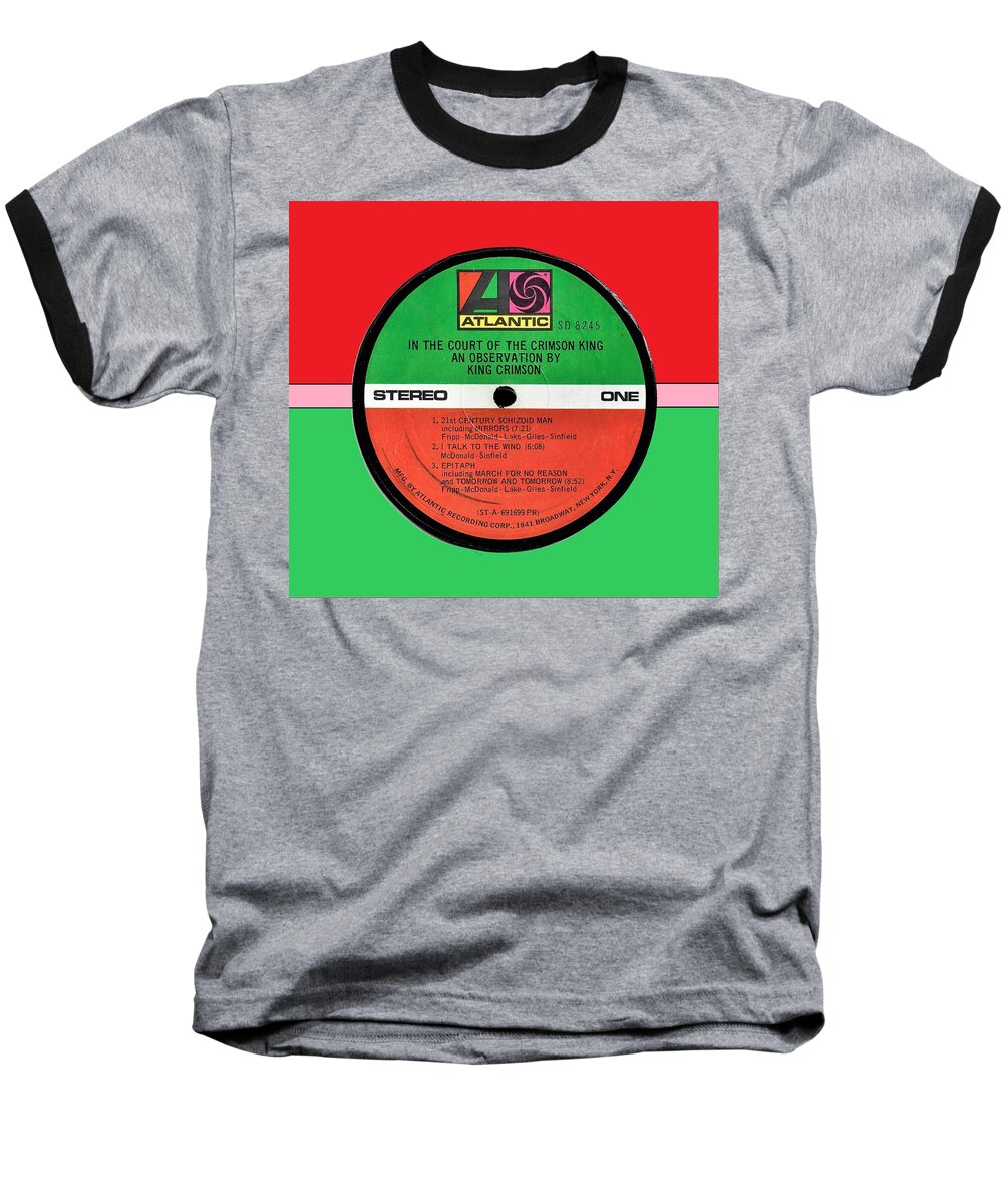 King Crimson In The Court of LP Label Baseball T-Shirt