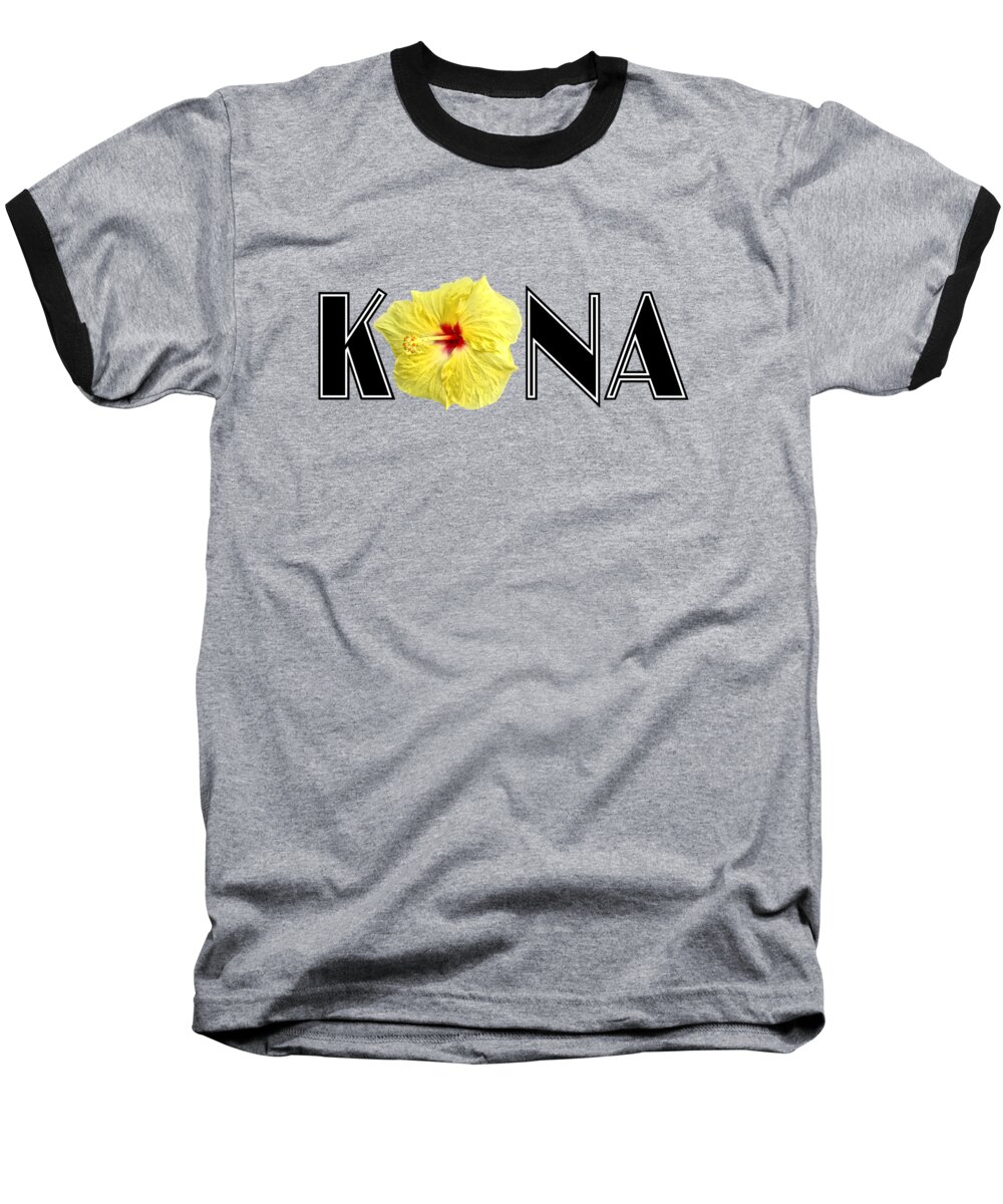 David Lawson Photography Baseball T-Shirt featuring the photograph Kona Hibiscus by David Lawson