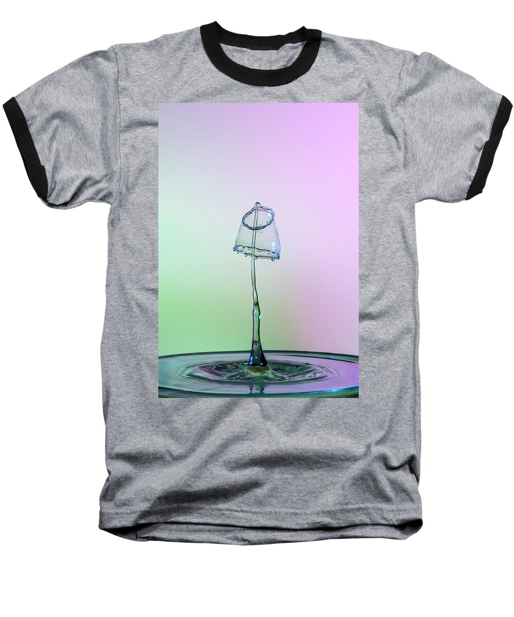Abstract Baseball T-Shirt featuring the photograph Lampshade 2 by Sue Leonard
