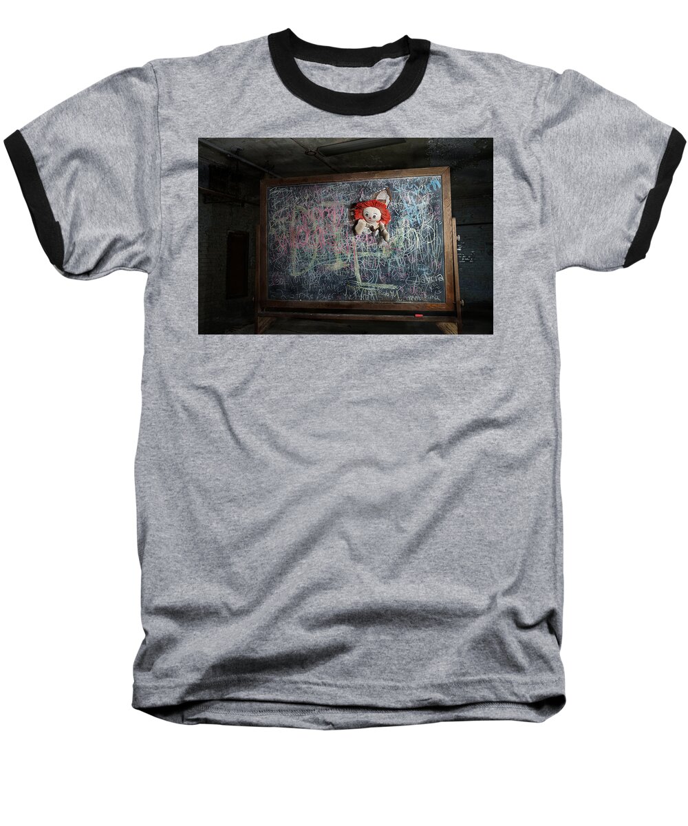 Lesson Time Nightmare Baseball T-Shirt featuring the photograph Lesson Time Nightmare by Richard Reeve