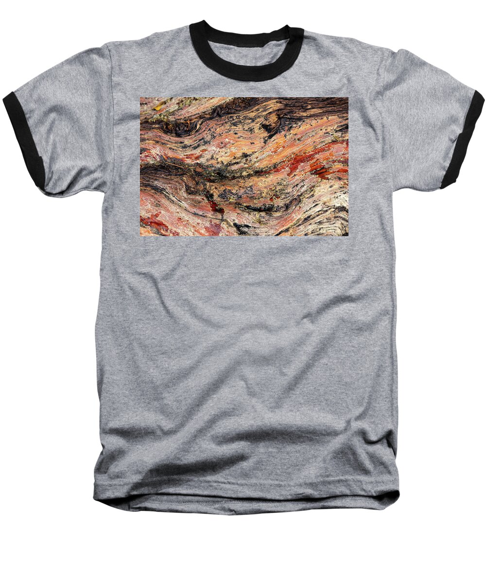 Abstract Baseball T-Shirt featuring the photograph Limber Pine Detail II by Mark Harrington