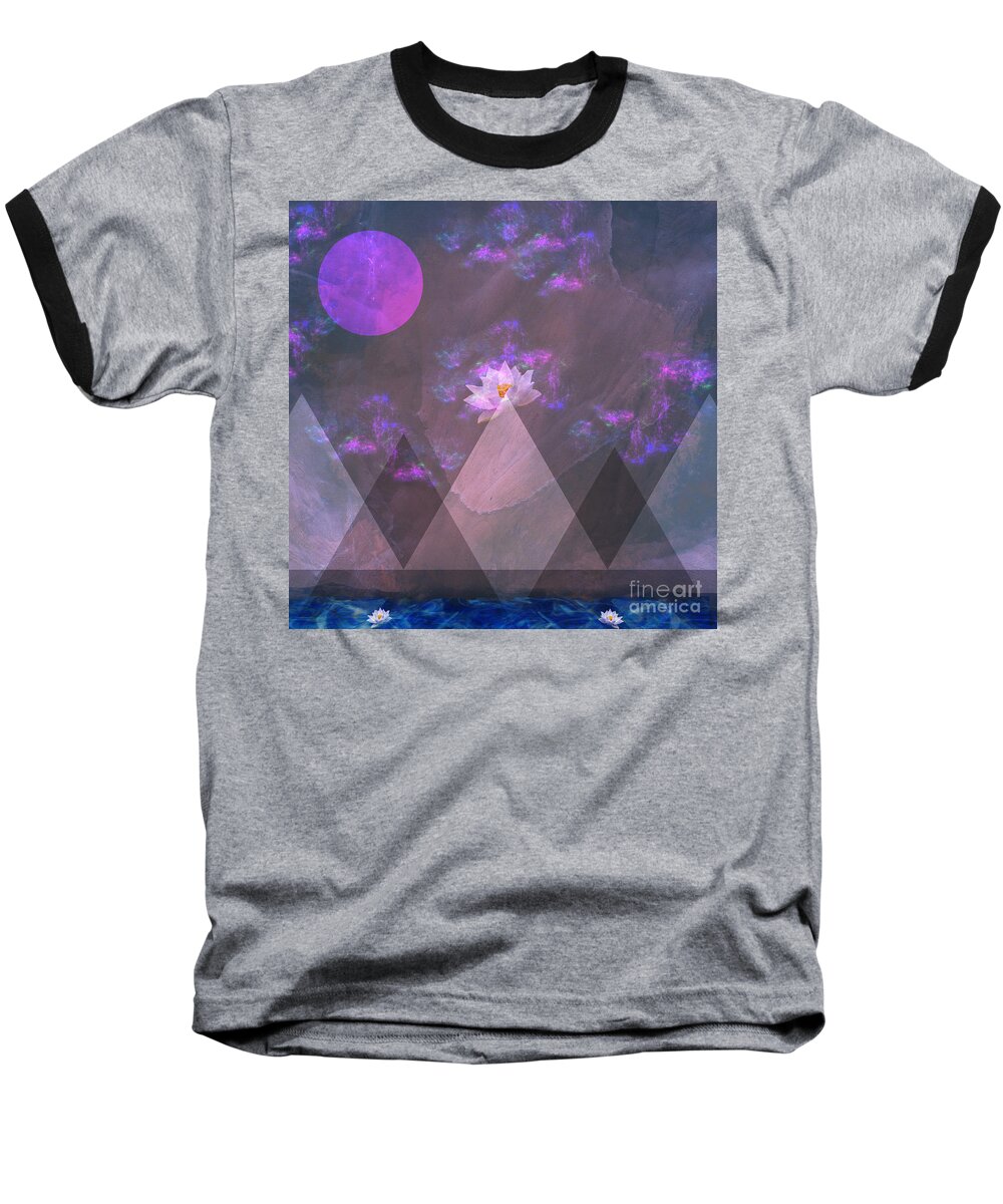 Mirage Baseball T-Shirt featuring the digital art Mirage by Diamante Lavendar