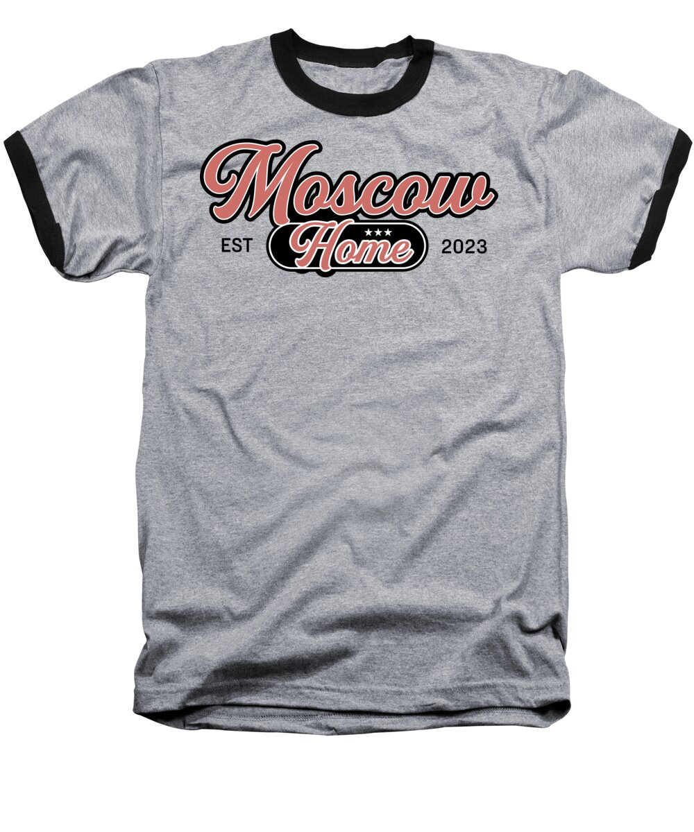 Russia Baseball T-Shirt featuring the digital art Moscow Home in the Russian Capital by Lotus Leafal
