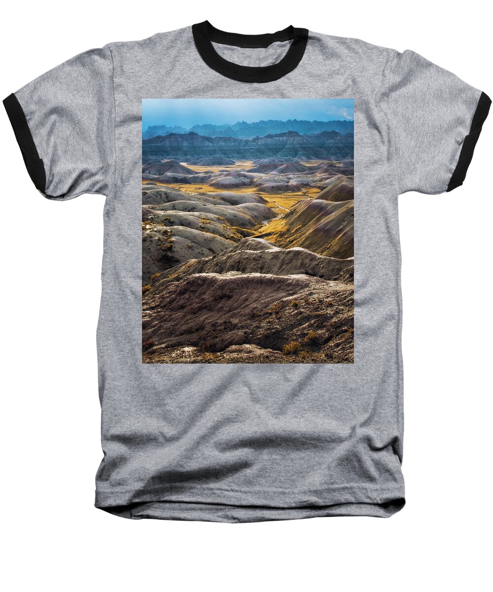 Landscape Baseball T-Shirt featuring the photograph Mountains of the Moon by Ron McGinnis