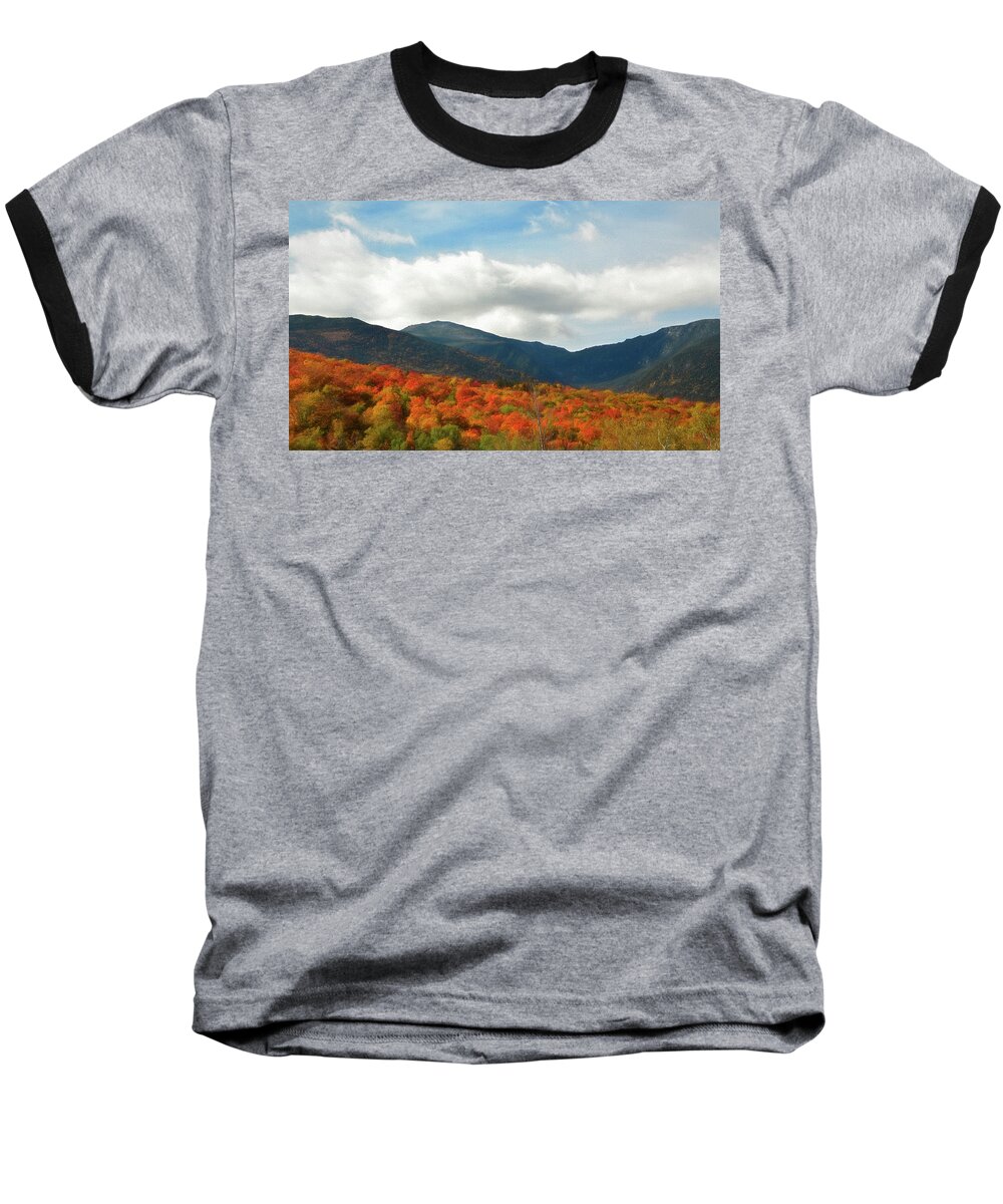 Mt Washington Baseball T-Shirt featuring the photograph Mt Washington Autumn by Nancy De Flon