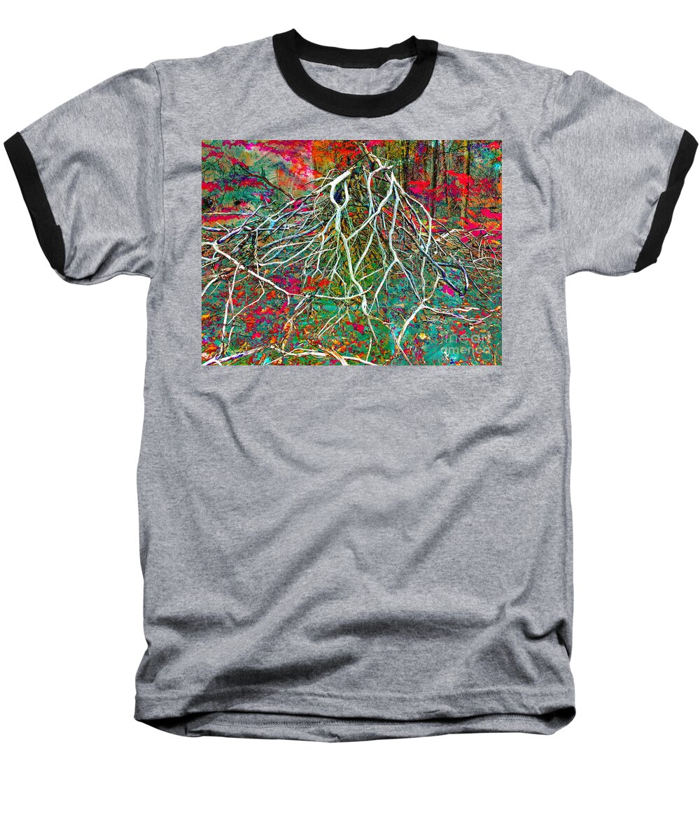 Marcia Lee Jones Baseball T-Shirt featuring the photograph Nature Abstract by Marcia Lee Jones