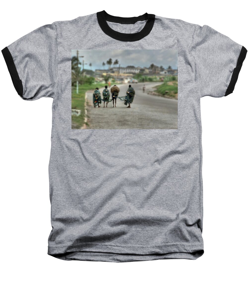 Boys Baseball T-Shirt featuring the photograph Net Boys by Wayne King