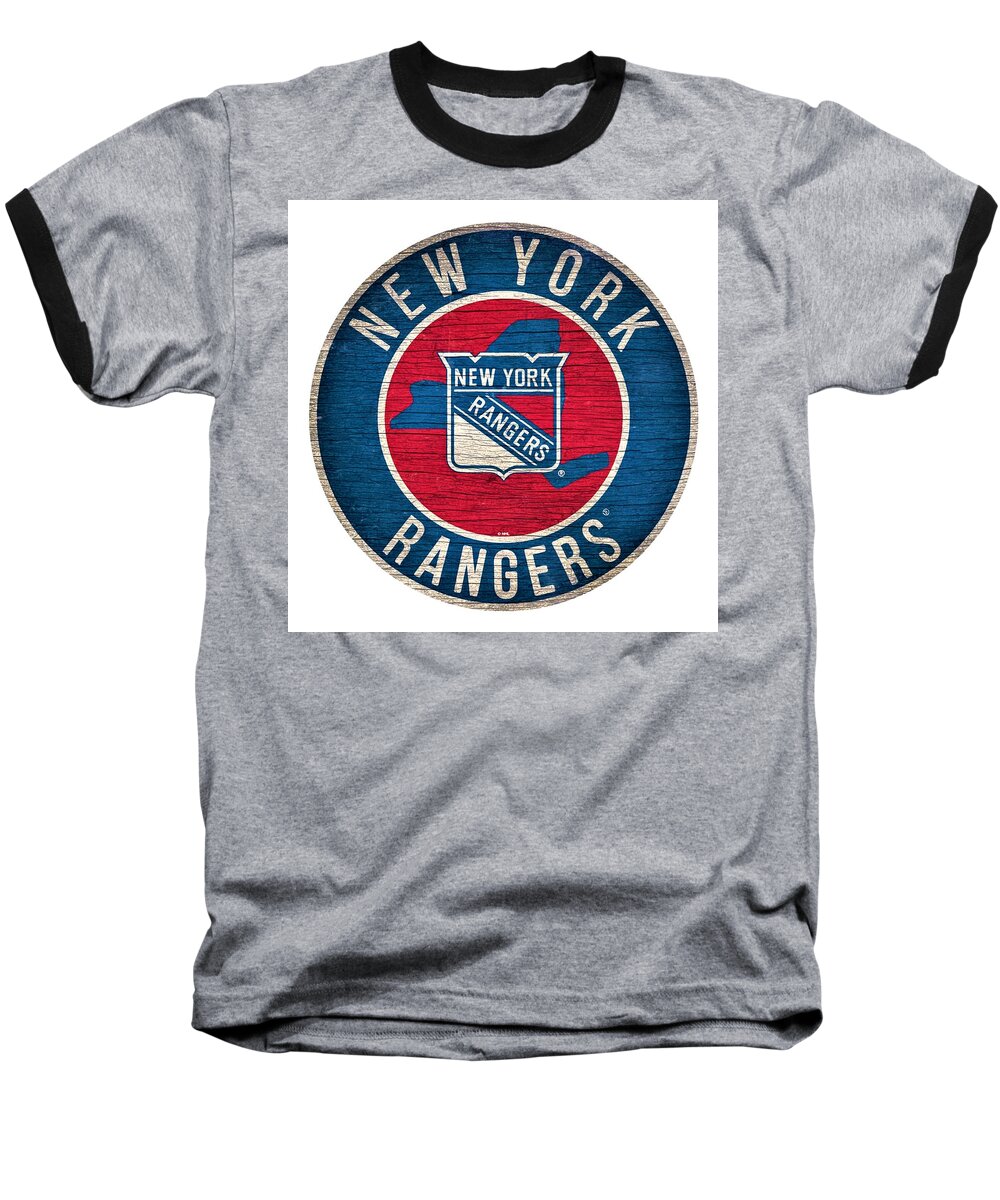 Ny Baseball T-Shirt featuring the photograph New York Rangers by Rob Hans