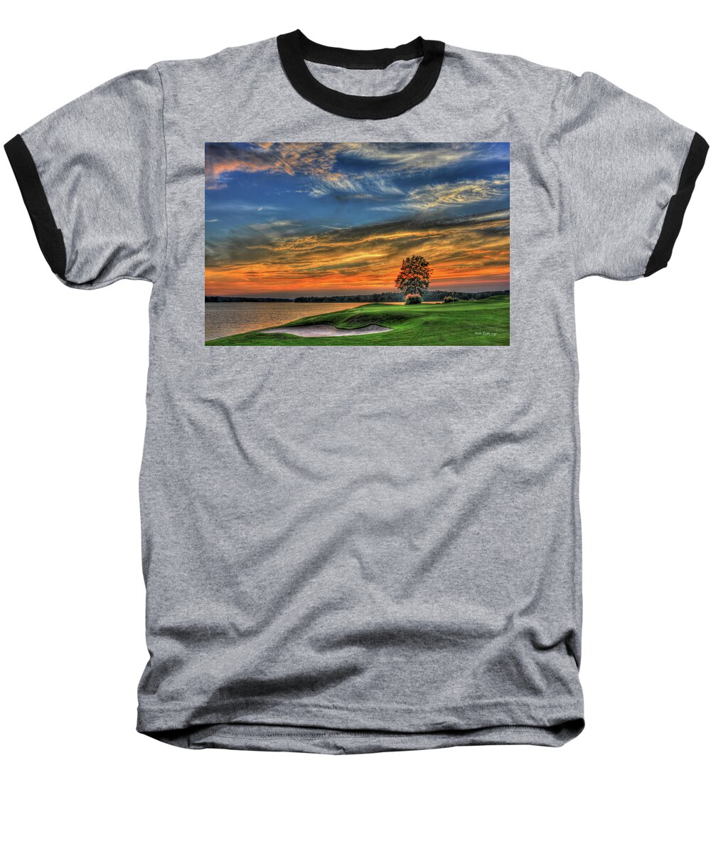 Reid Callaway The Landing Golf Images Baseball T-Shirt featuring the photograph No Better Day The Landing Reynolds Plantation Golf Landscape Art by Reid Callaway