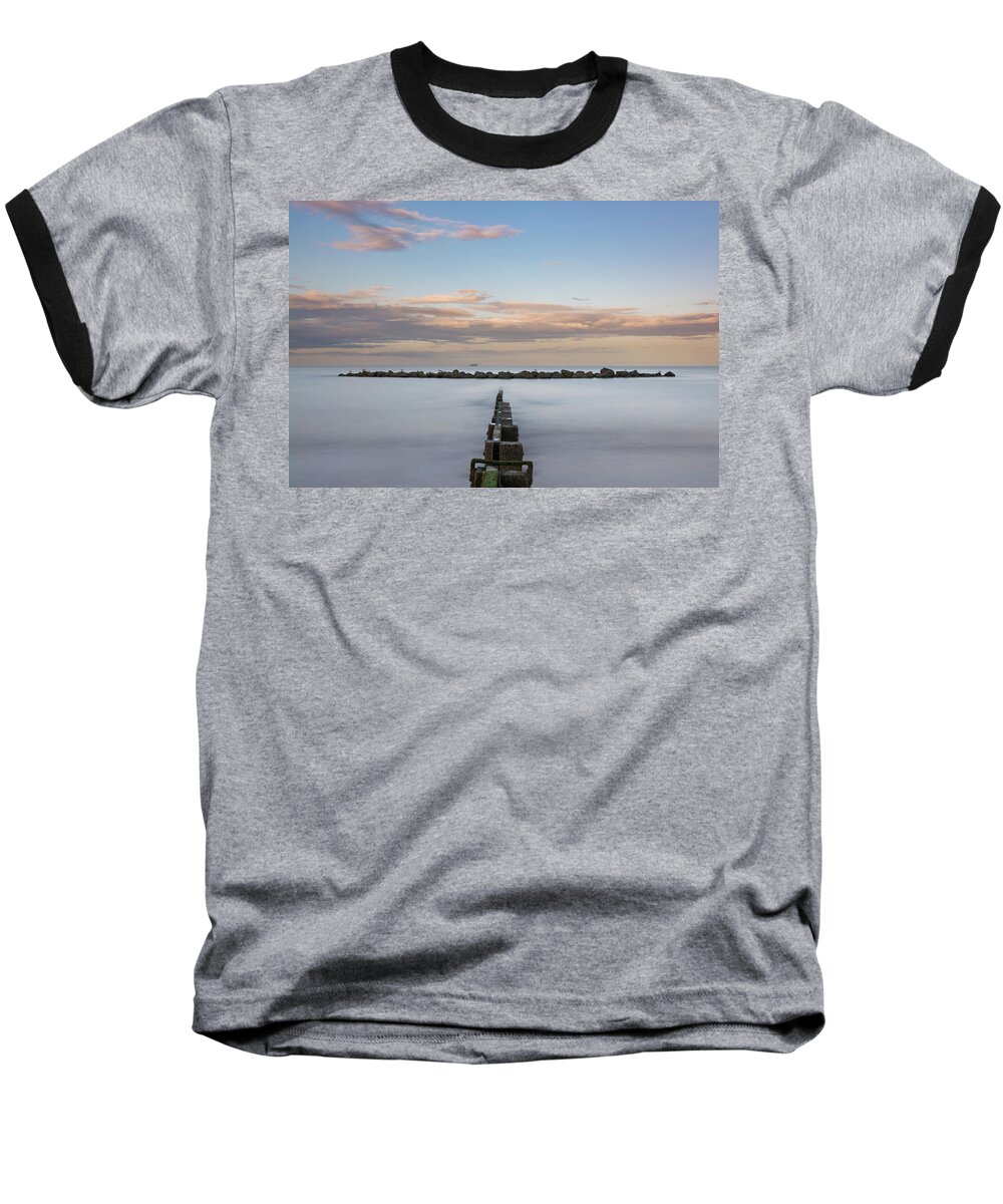 Aberdeen Baseball T-Shirt featuring the photograph Oasis - Aberdeen Beach by Veli Bariskan