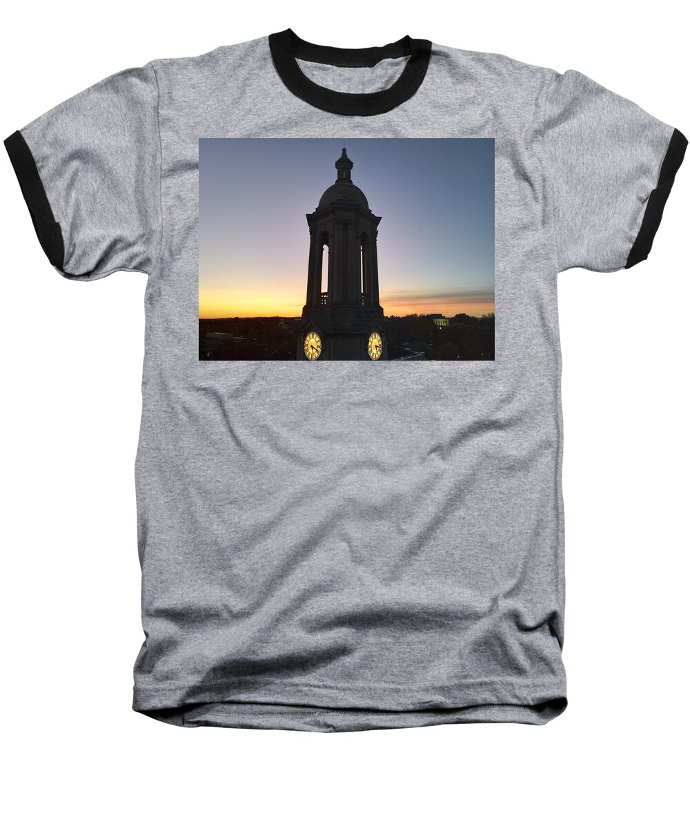 Old Main Baseball T-Shirt featuring the photograph Old Main - State College, PA by Adam Hedgeland