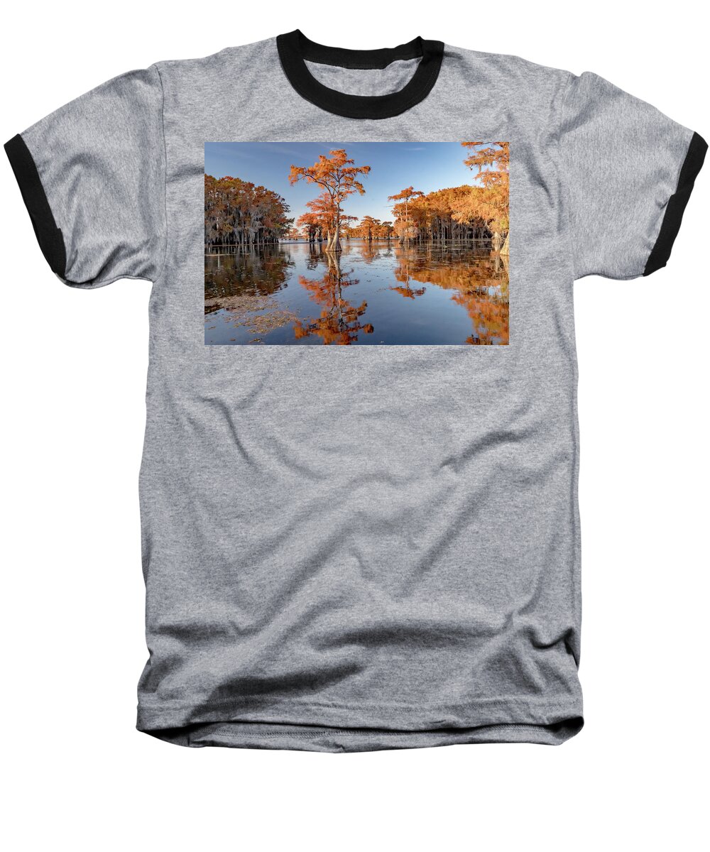 Lake Baseball T-Shirt featuring the photograph Open Bayou by Iris Greenwell
