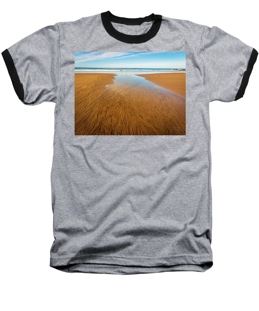 Landscapes Baseball T-Shirt featuring the photograph Outgoing Tide by Claude Dalley