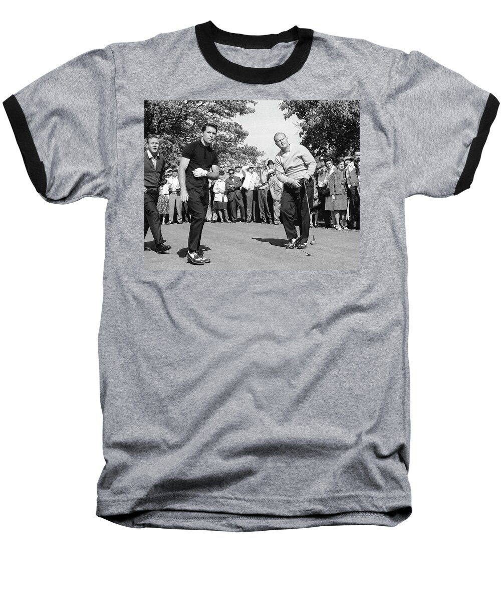 1965 Baseball T-Shirt featuring the photograph Palmer, Player And NIcklaus by Underwood Archives