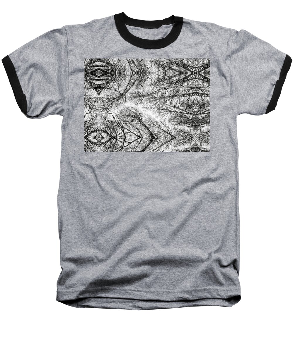 Abstract Baseball T-Shirt featuring the photograph Winter Patterns by Robert Potts
