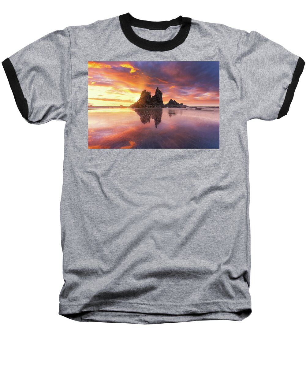 Sea Baseball T-Shirt featuring the photograph Playa de Benijo by Giovanni Allievi