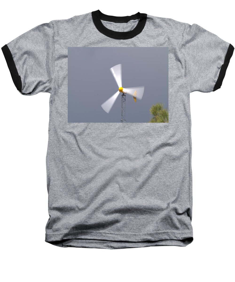 Mojave Baseball T-Shirt featuring the photograph Power of Spin by Richard Thomas