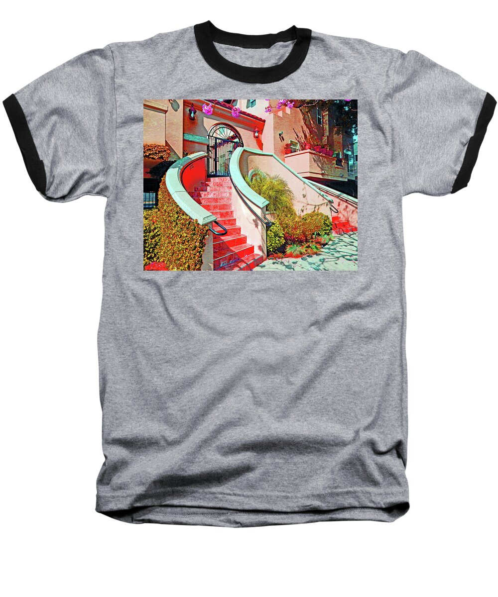 Peach Baseball T-Shirt featuring the photograph Pretty Peachy Place by Andrew Lawrence