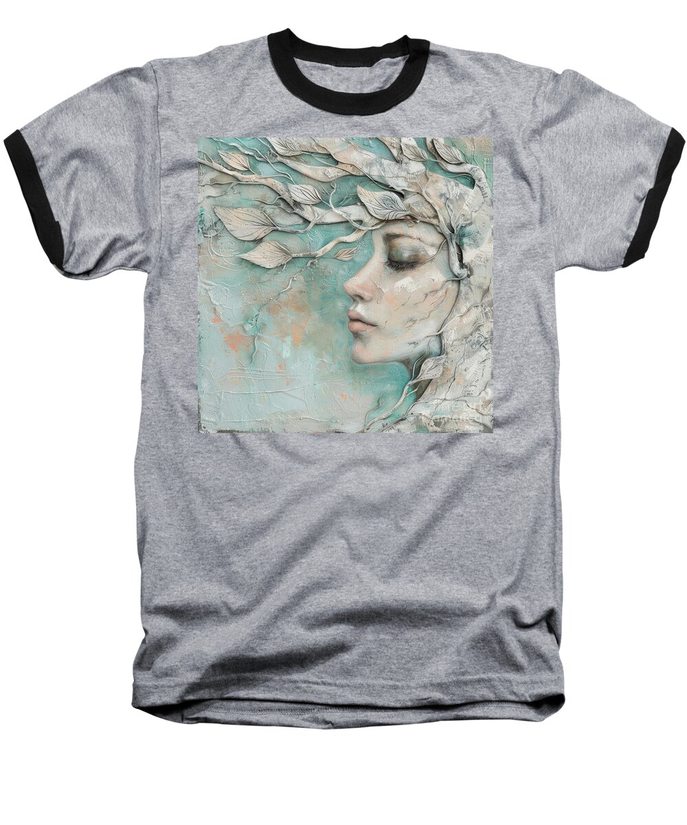 Woman Baseball T-Shirt featuring the painting Pure Spirit by Tina LeCour