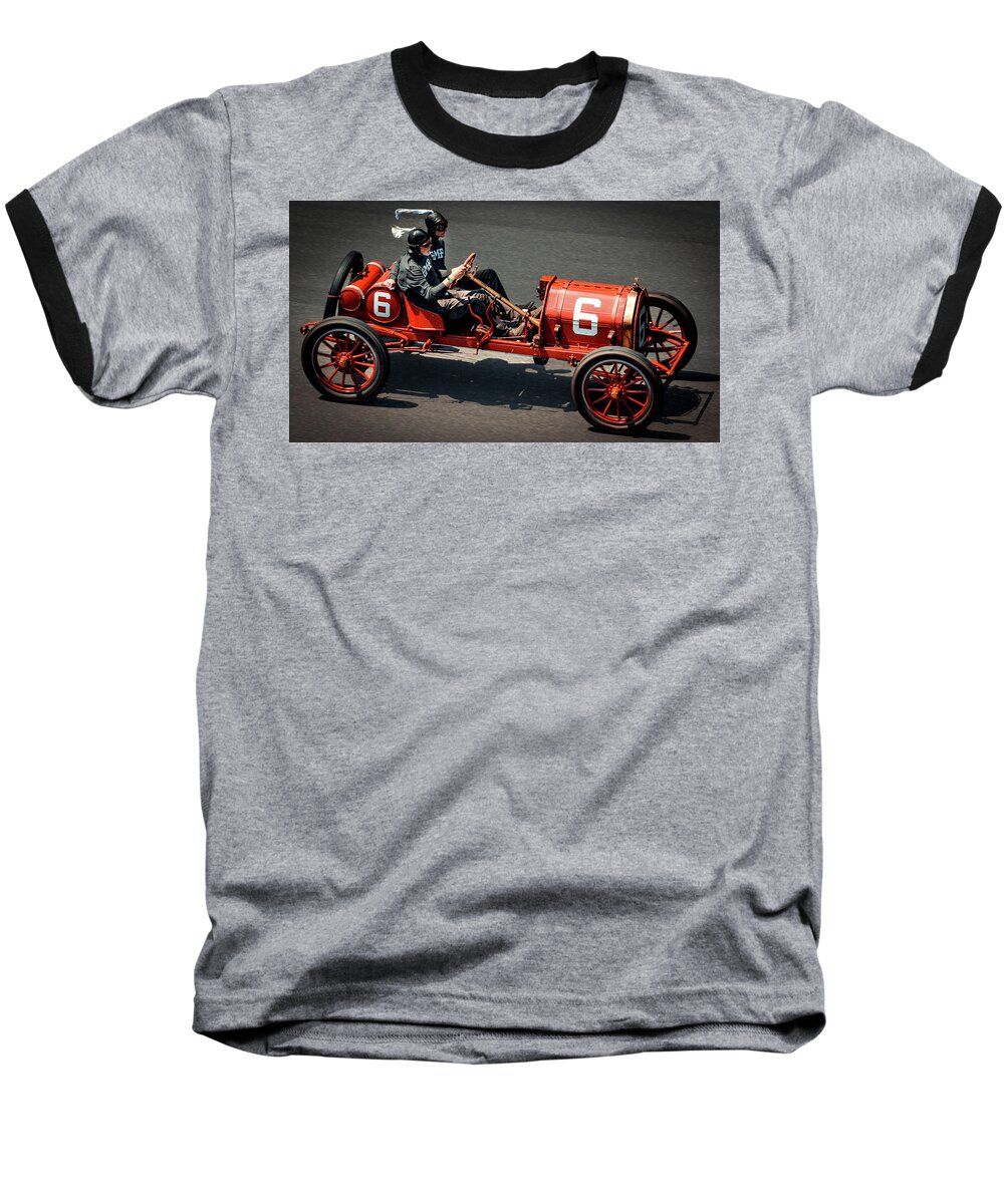 Indy Baseball T-Shirt featuring the photograph 1909 E-M-F 30 at Indy by Josh Williams