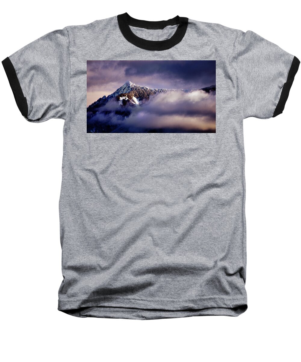 Fine Art Baseball T-Shirt featuring the photograph Rattlesnake Mountain by Greg Sigrist