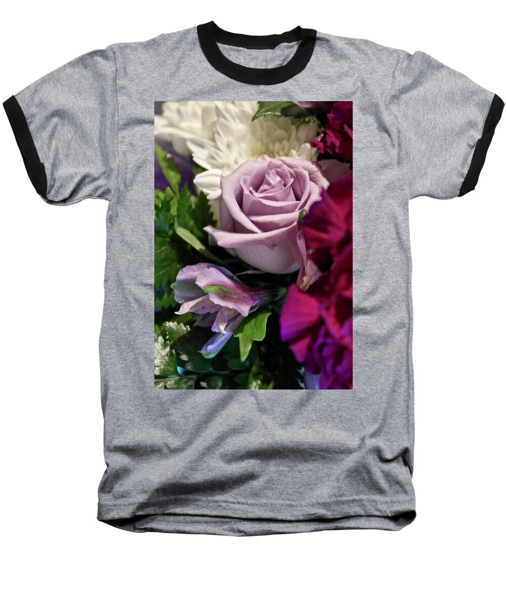 Rose Baseball T-Shirt featuring the photograph Rose of Lavender by Michele Myers