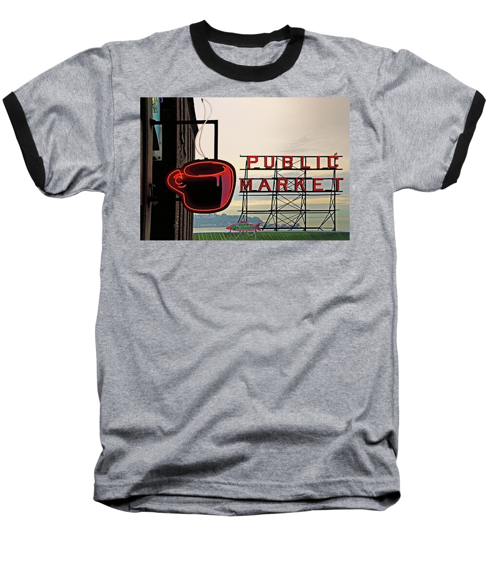 Fine Art Baseball T-Shirt featuring the photograph Seattle Icon by Greg Sigrist