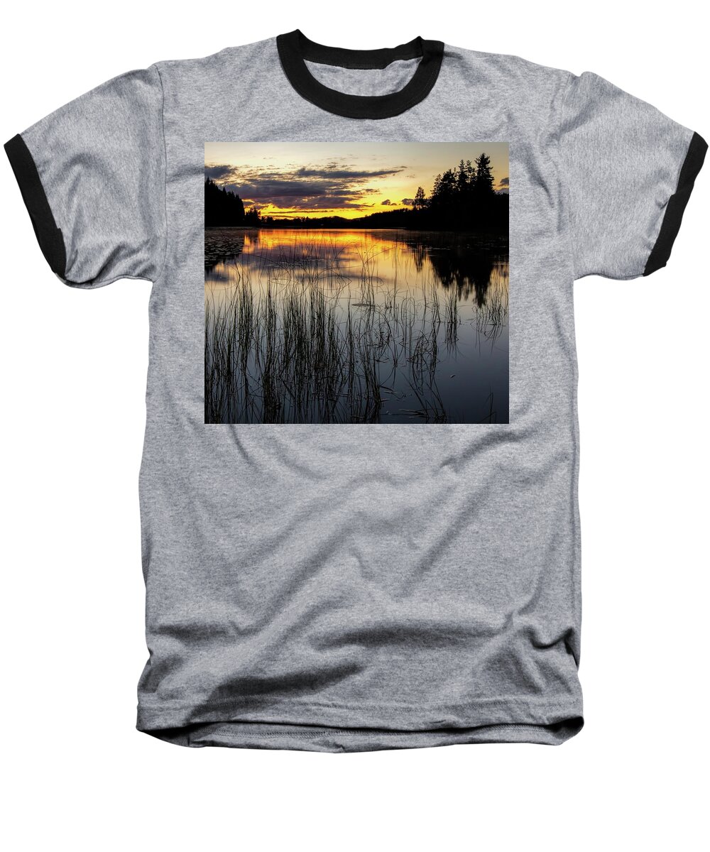 Landscape Baseball T-Shirt featuring the photograph Silent Nature by Rose-Marie Karlsen