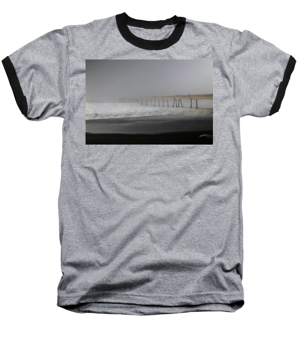 Pacifica Baseball T-Shirt featuring the photograph Since You Left by Laurie Search
