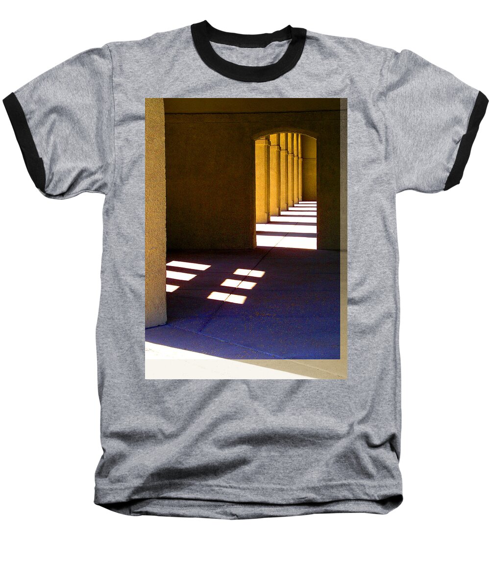 Architecture Baseball T-Shirt featuring the photograph Spanish Arches Light Shadow by Patrick Malon