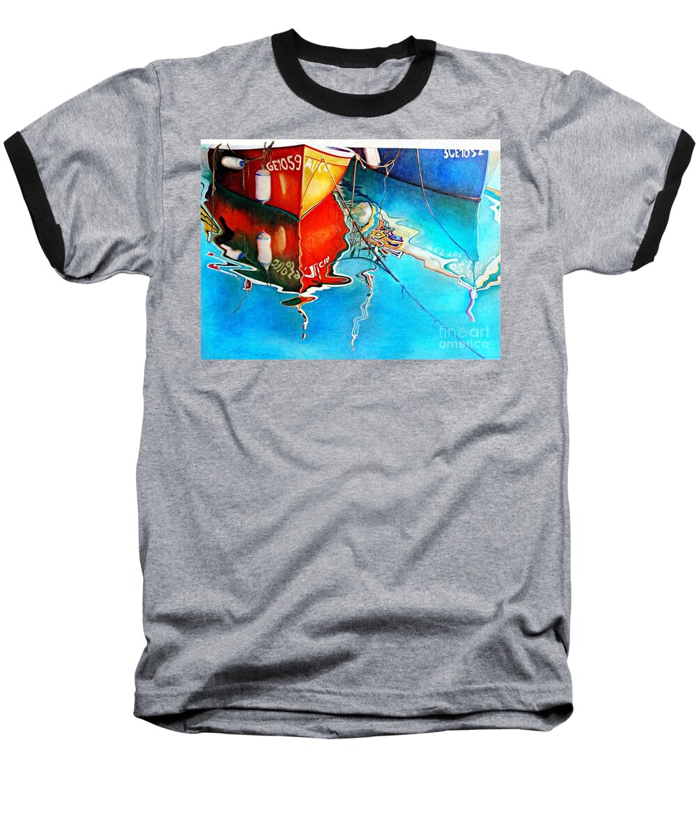 Drawing Baseball T-Shirt featuring the drawing Summertime by David Neace CPX