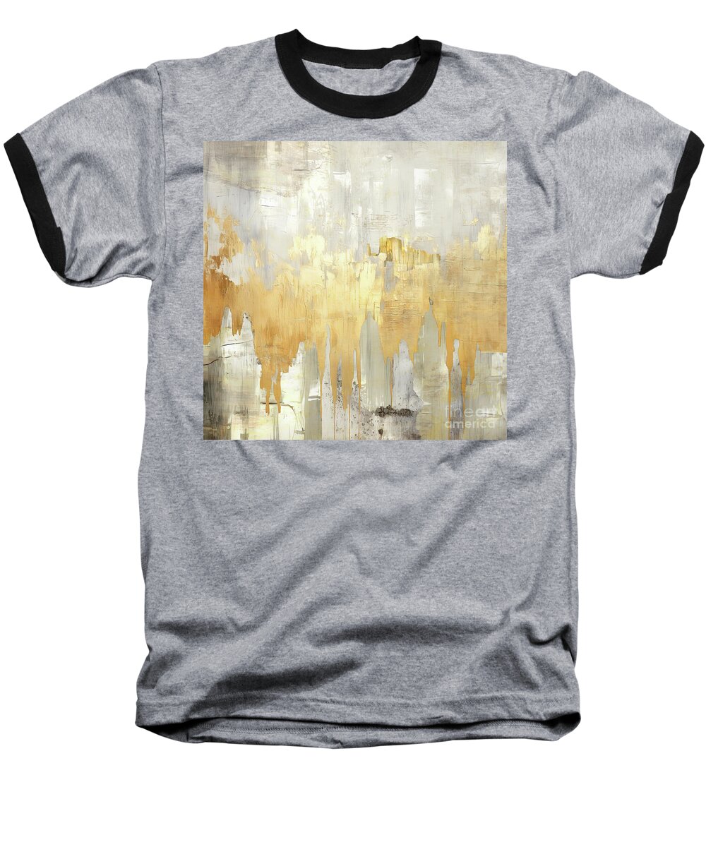 Ikat Baseball T-Shirt featuring the painting Sunberry Street by Mindy Sommers