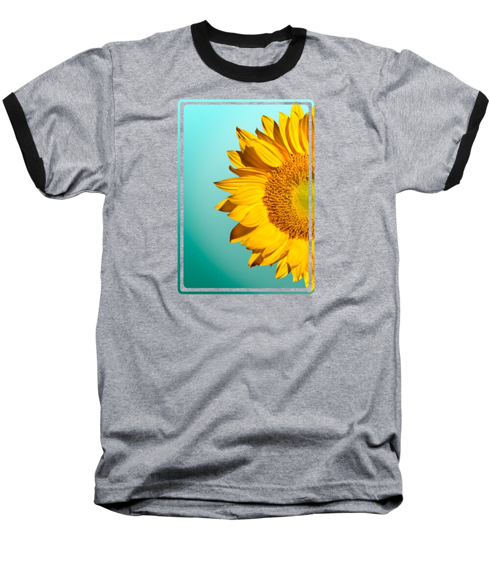 Sunflowers Baseball T-Shirt featuring the photograph Sunflower Naturally 3 by Mark Ashkenazi
