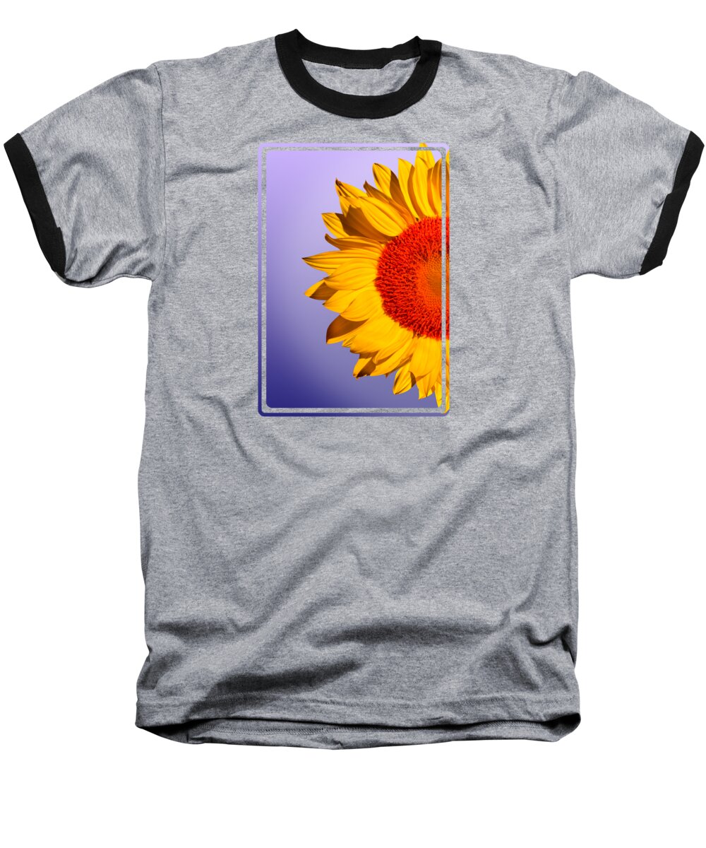 Sunflowers Baseball T-Shirt featuring the photograph Sunflowers Floral Pattern by Mark Ashkenazi