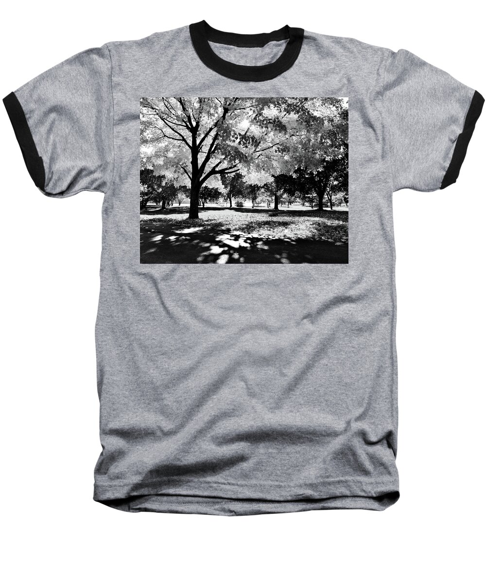 Park Baseball T-Shirt featuring the photograph Sunny October by Susie Loechler