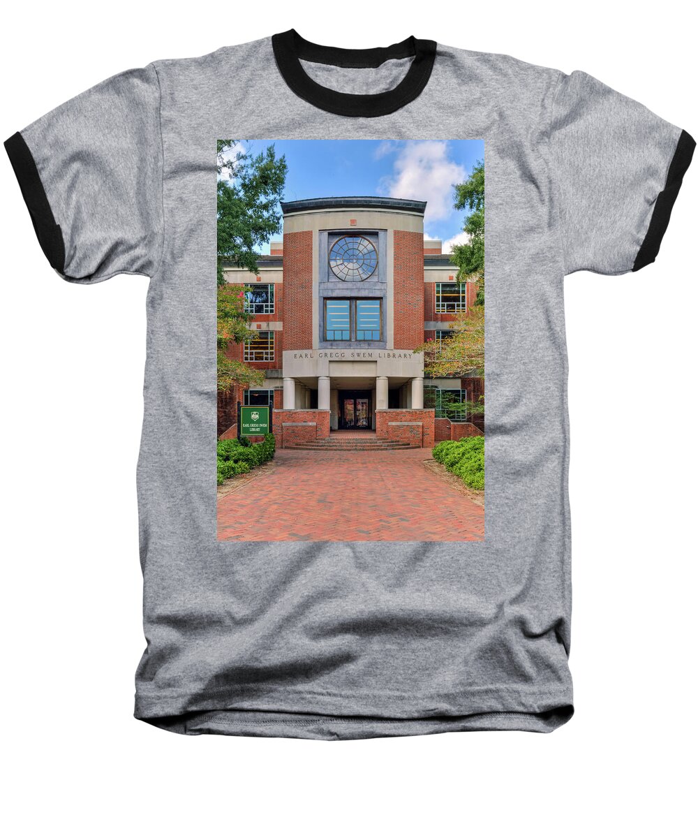 William And Mary Baseball T-Shirt featuring the photograph Swem Library by Jerry Gammon