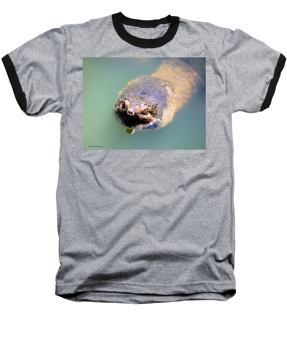Dinosaur Baseball T-Shirt featuring the photograph The Dinosaur of Turtles by Kimmary I MacLean