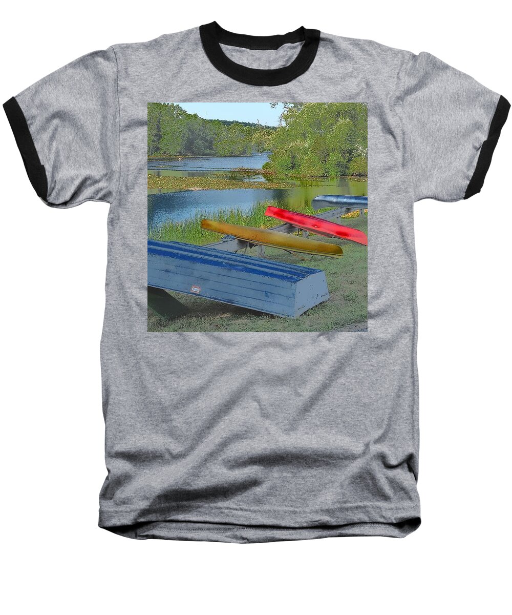 Lakes Baseball T-Shirt featuring the photograph The Hues Of Hopewell by Tami Quigley