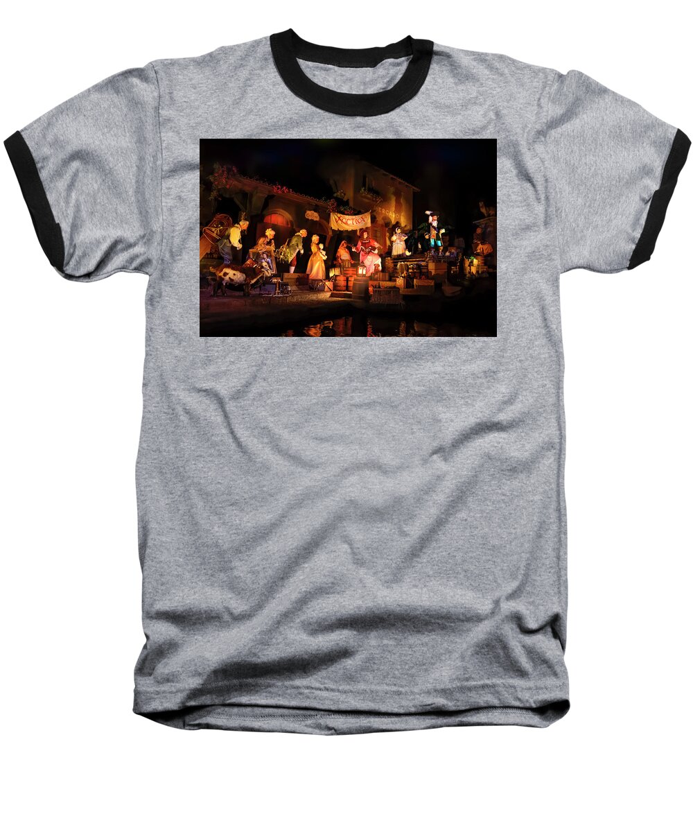 Pirates Of The Caribbean Baseball T-Shirt featuring the photograph The Pirate Auction by Mark Andrew Thomas