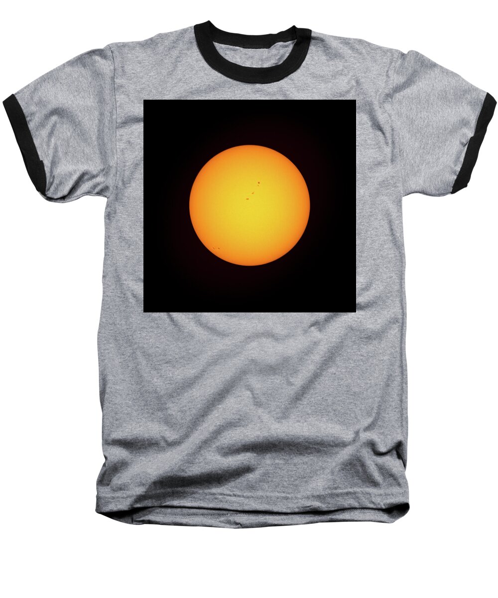 Solar Eclipse Baseball T-Shirt featuring the photograph The Sun by David Beechum