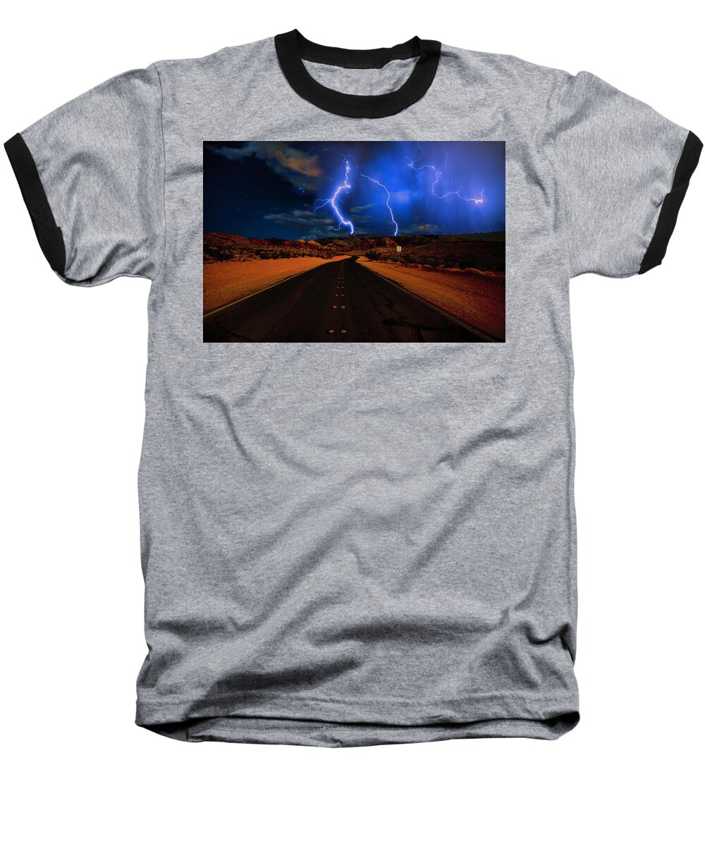 2021 Baseball T-Shirt featuring the photograph Thunder Storm in the Desert 2 by James Sage