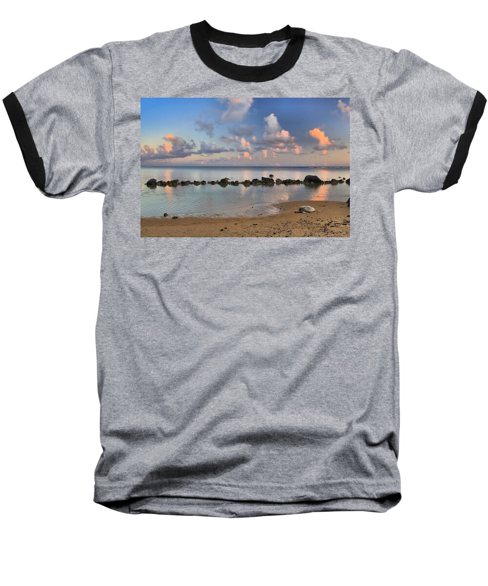 Hawaii Baseball T-Shirt featuring the photograph Time Out by DJ Florek